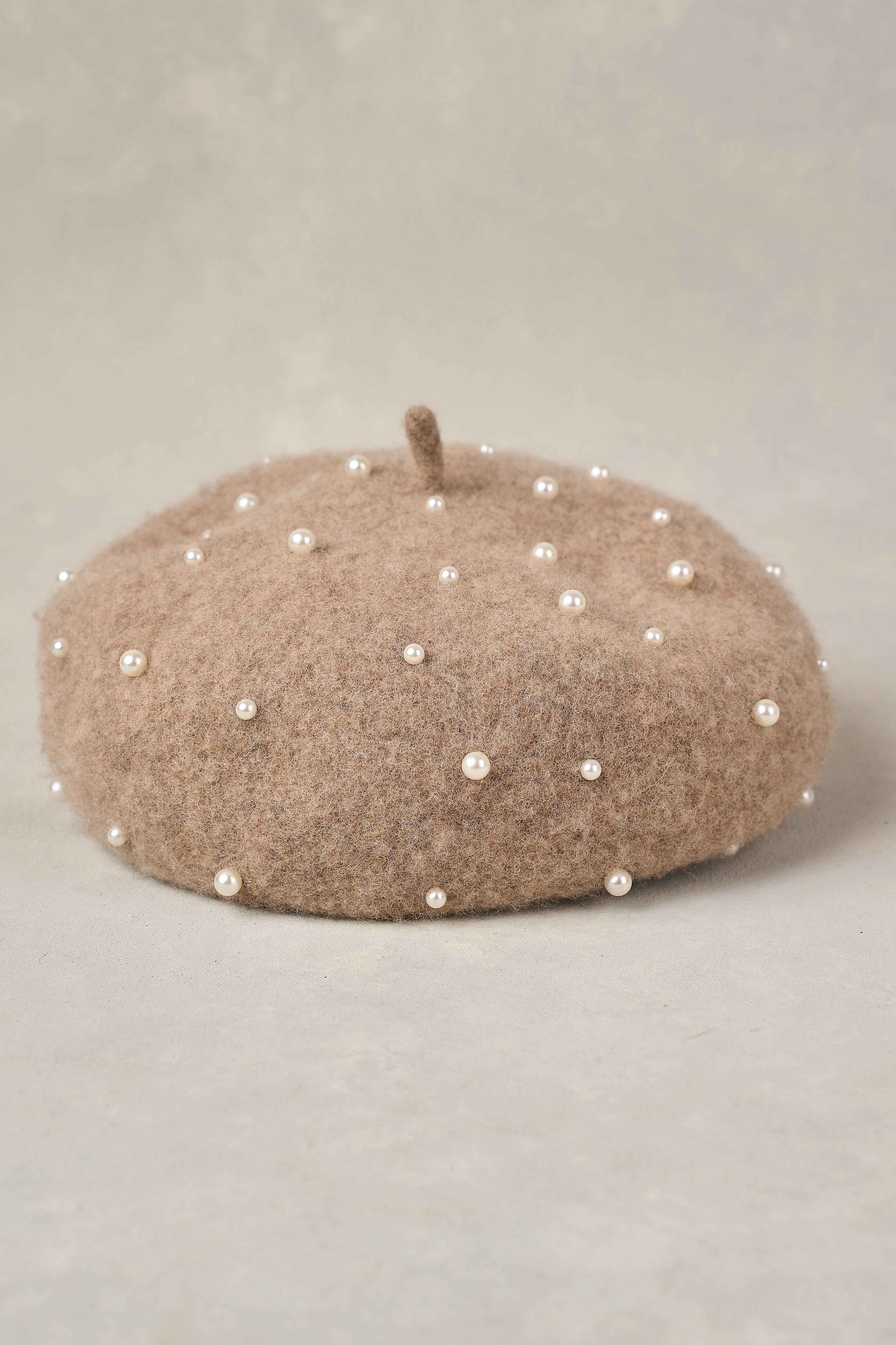 Pearl Beret - Taupe Marle