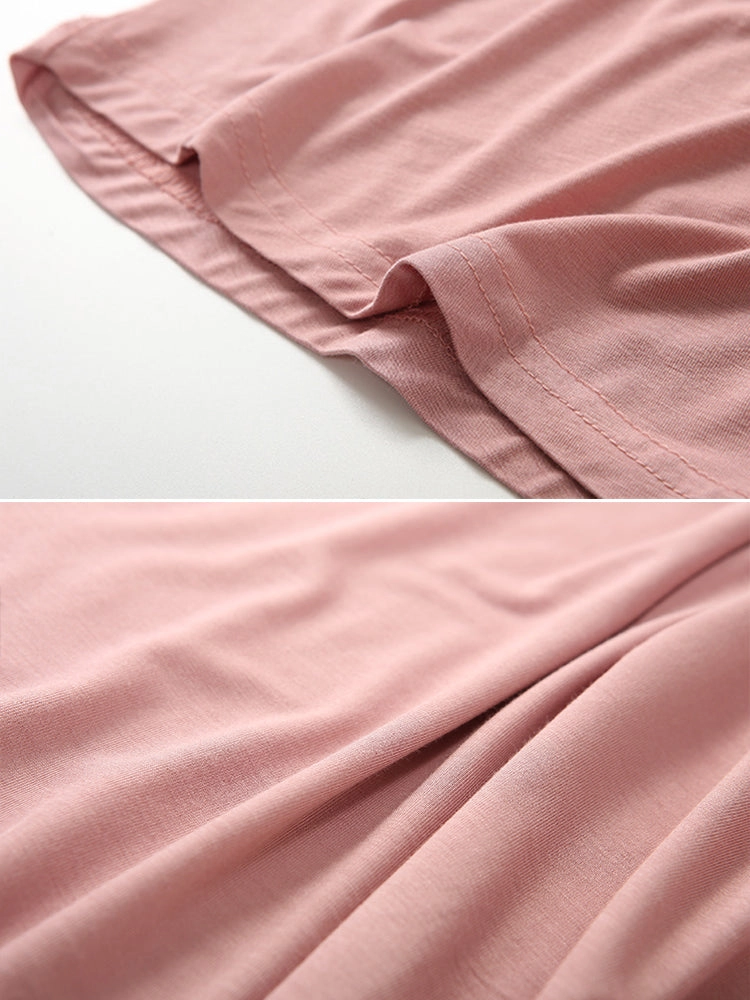 Plus Size Soft Night Dress Cool Sleep Midi Slip Dress