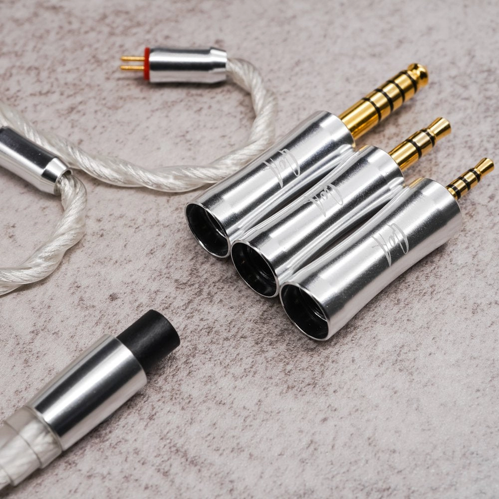 QoA RUM Silver Plated OCC Earphone Cable MMCX / 0.78mm