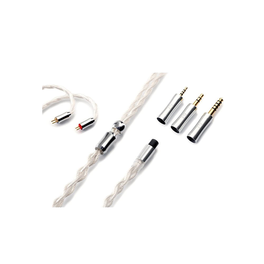 QoA RUM Silver Plated OCC Earphone Cable MMCX / 0.78mm