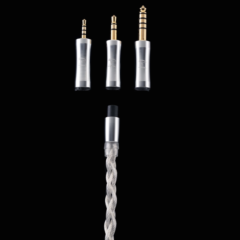 QoA RUM Silver Plated OCC Earphone Cable MMCX / 0.78mm