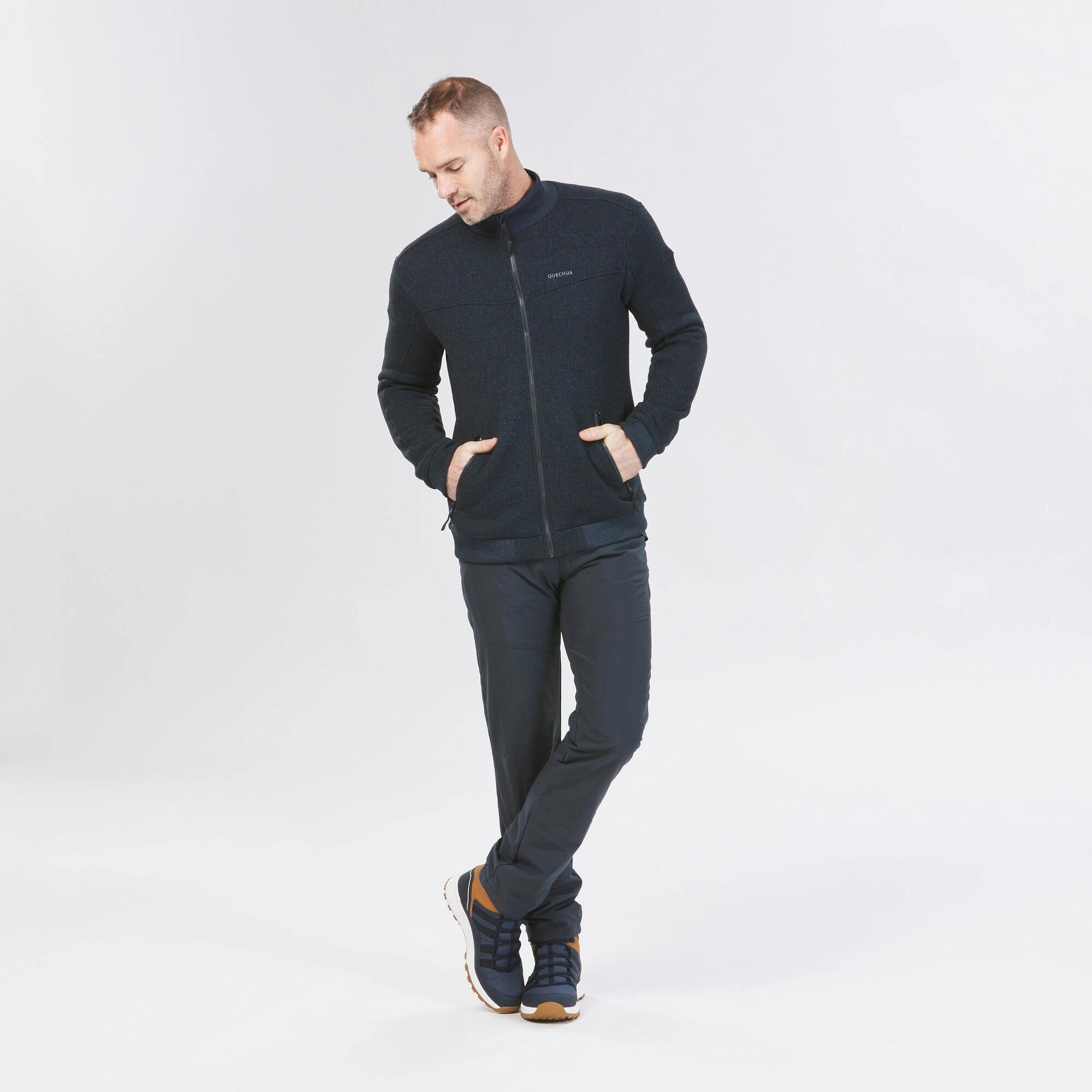 Quechua Men's SH100 Fleece Winter Jacket
