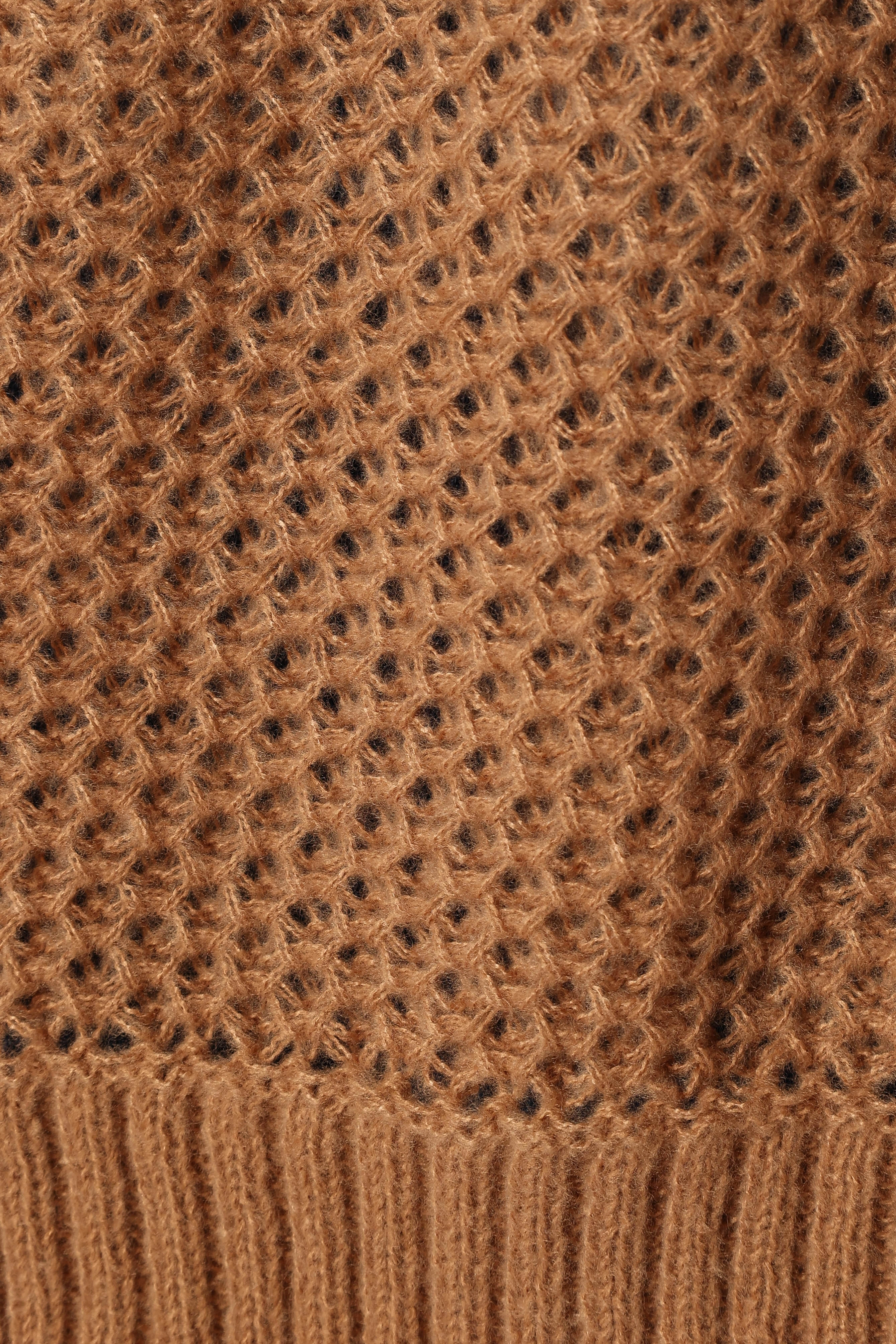 Rayne Turtleneck Knit Sweater - Beige
