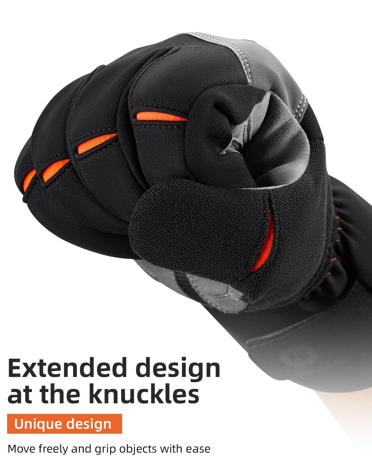 ROCKBROS Cycling Winter Bike Windproof Thermal Gloves with Touchscreen Fingers