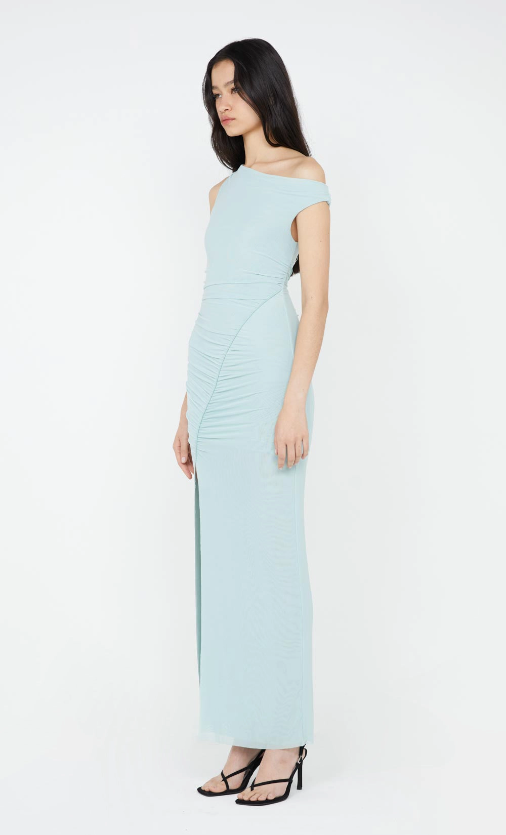 SANIA ASYM DRESS - DUCK EGG