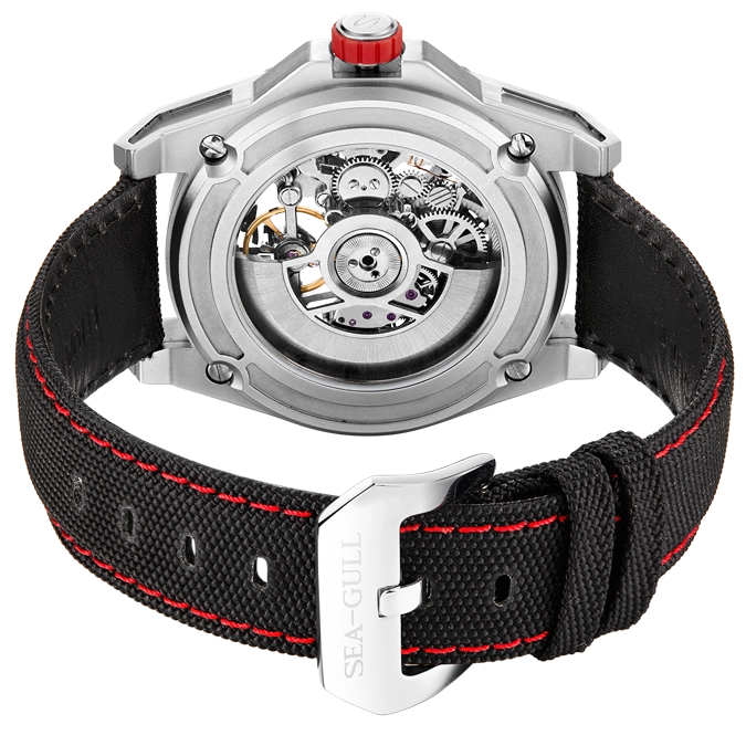 Seagull Watch | Trendy Edgy Skeleton Polygonal Automatic Watch 43mm