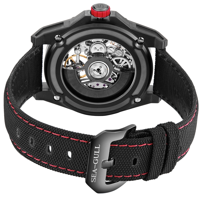 Seagull Watch | Trendy Edgy Skeleton Polygonal Automatic Watch 43mm