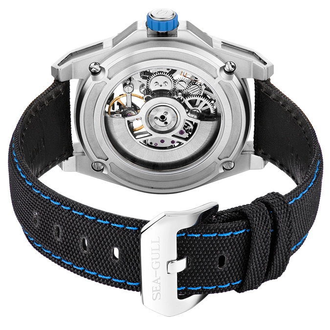 Seagull Watch | Trendy Edgy Skeleton Polygonal Automatic Watch 43mm