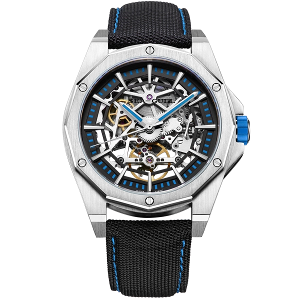 Seagull Watch | Trendy Edgy Skeleton Polygonal Automatic Watch 43mm