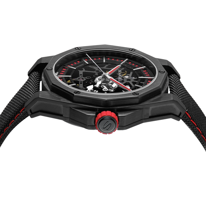 Seagull Watch | Trendy Edgy Skeleton Polygonal Automatic Watch 43mm