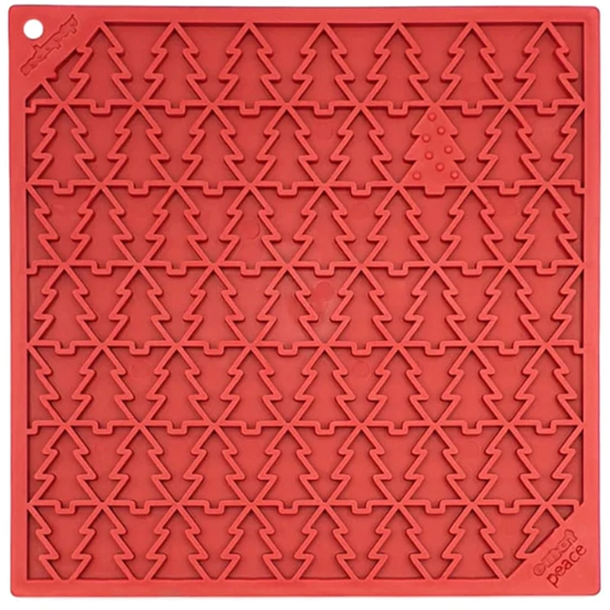 SodaPup Peace Licking Mat Red Dog Bowls
