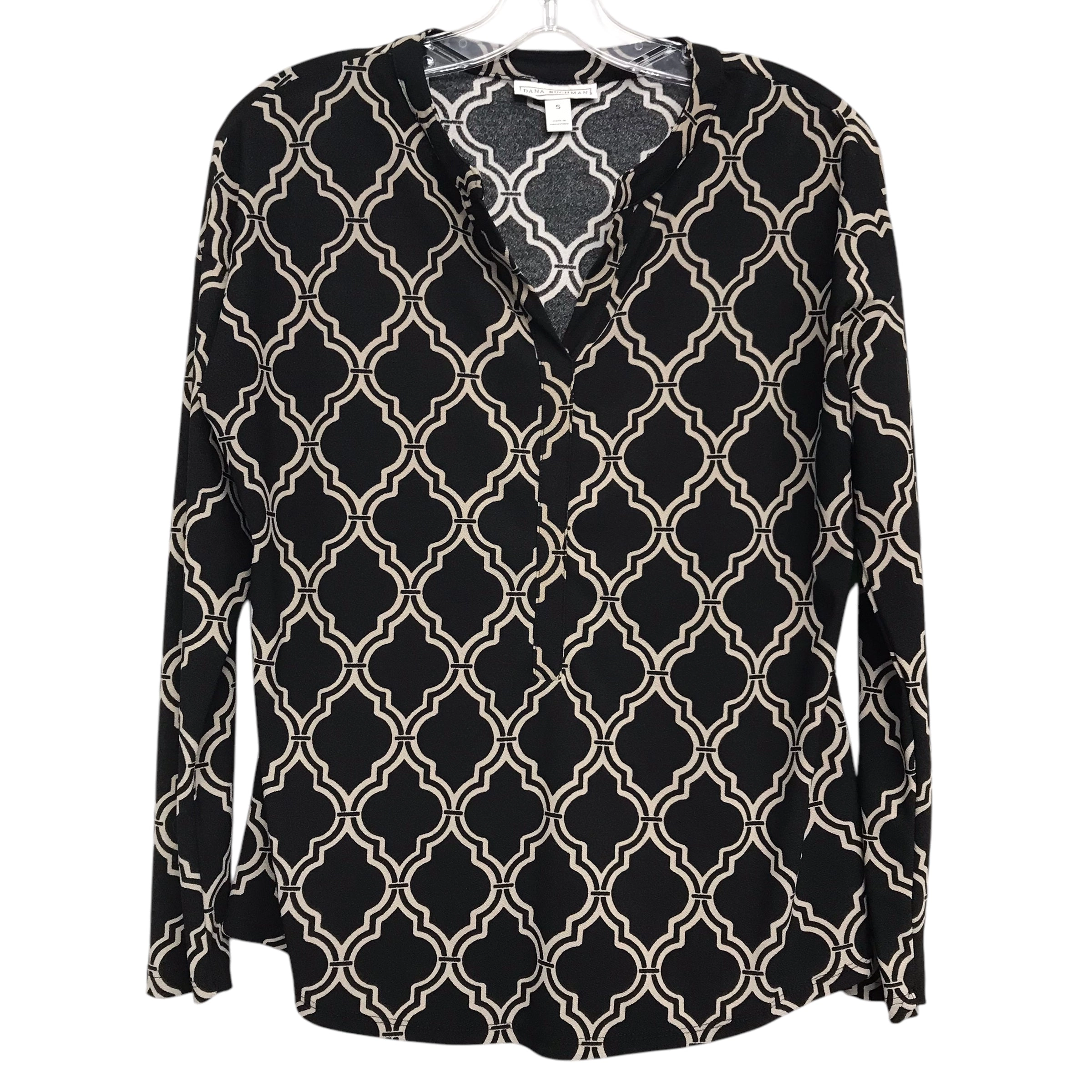 Top Ls By Dana Buchman In Black & Tan, Size:S