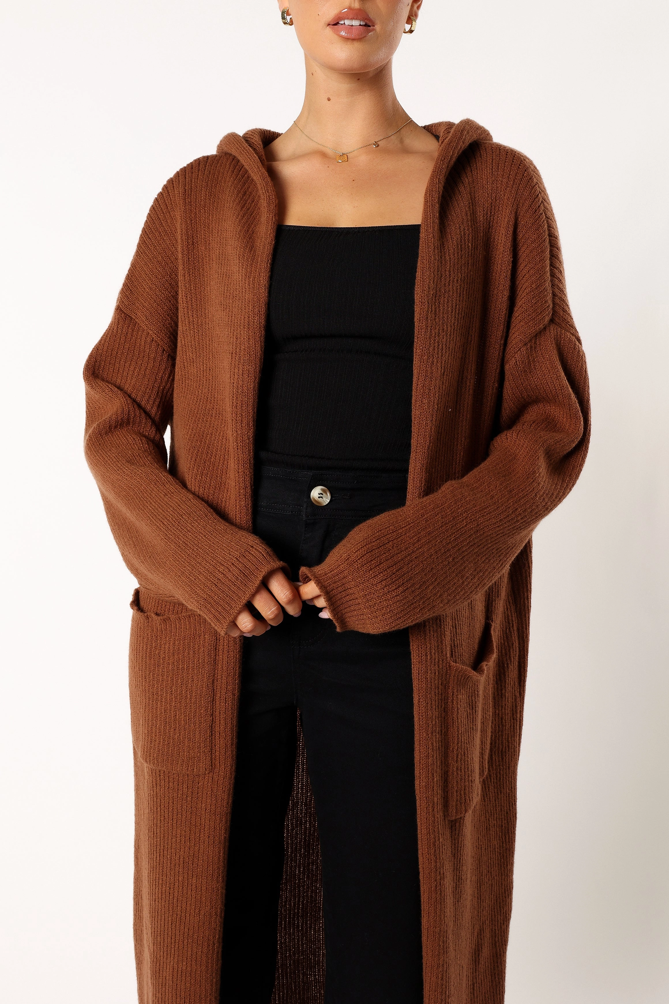 Valery Long Cardigan - Camel
