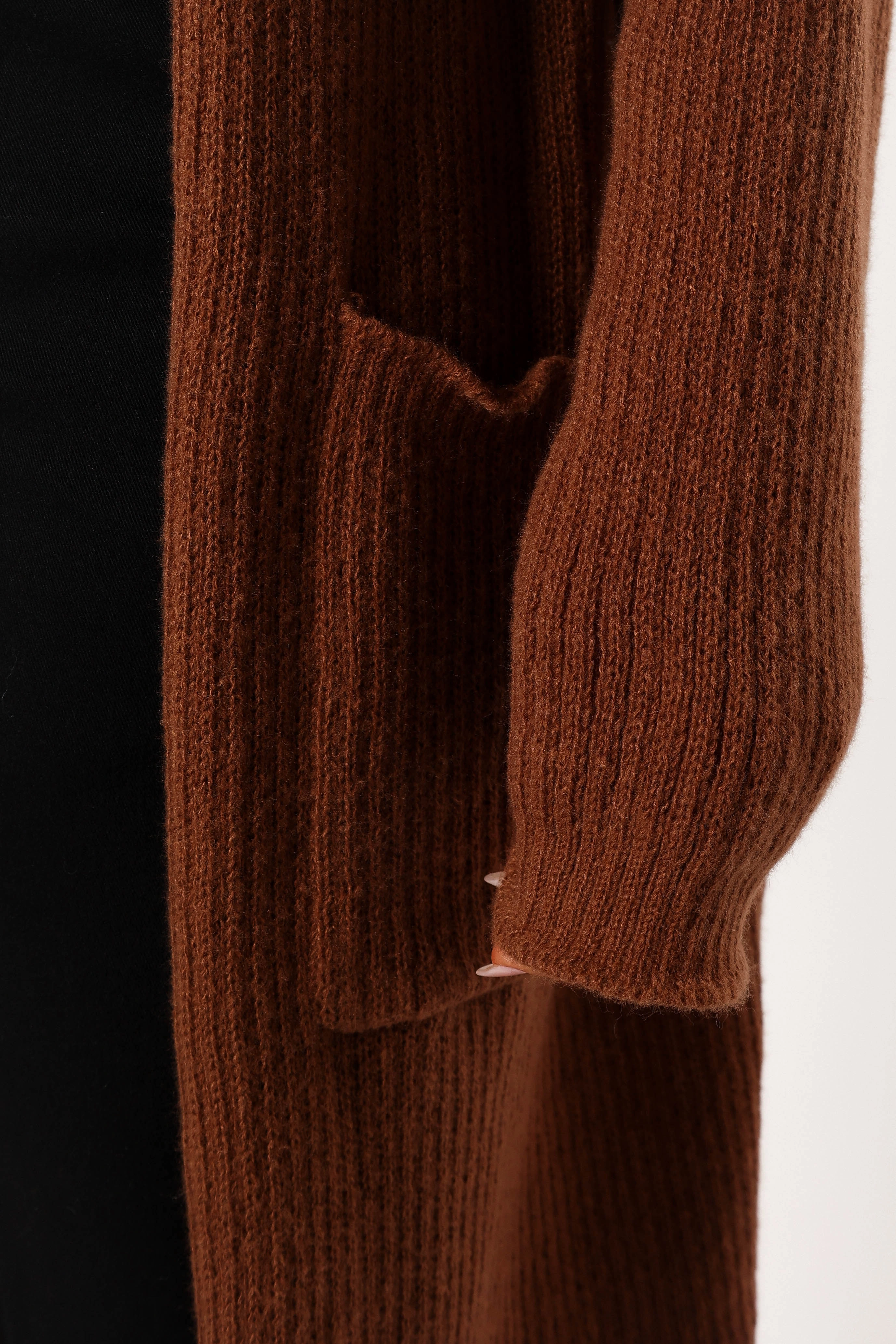 Valery Long Cardigan - Camel