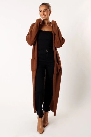 Valery Long Cardigan - Camel