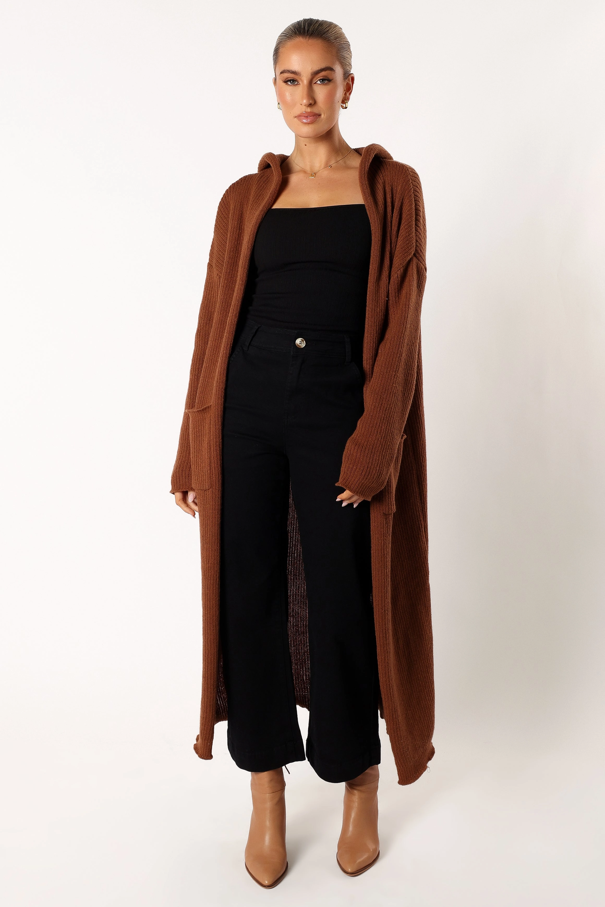 Valery Long Cardigan - Camel