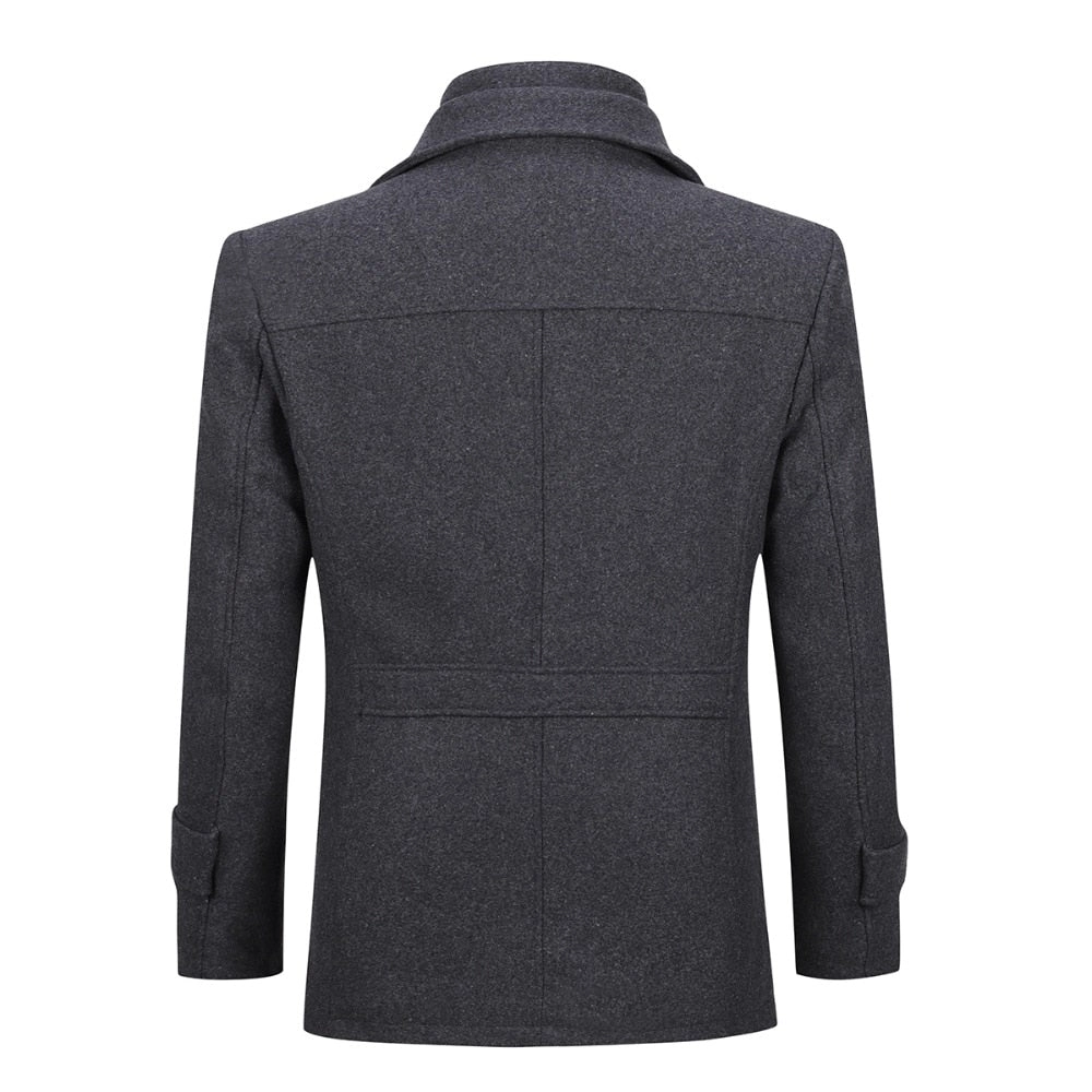 West Louis™ Double Collar Single Breasted Coat