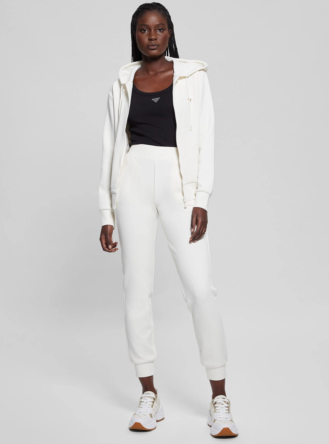White Olympe Hoodie Jacket