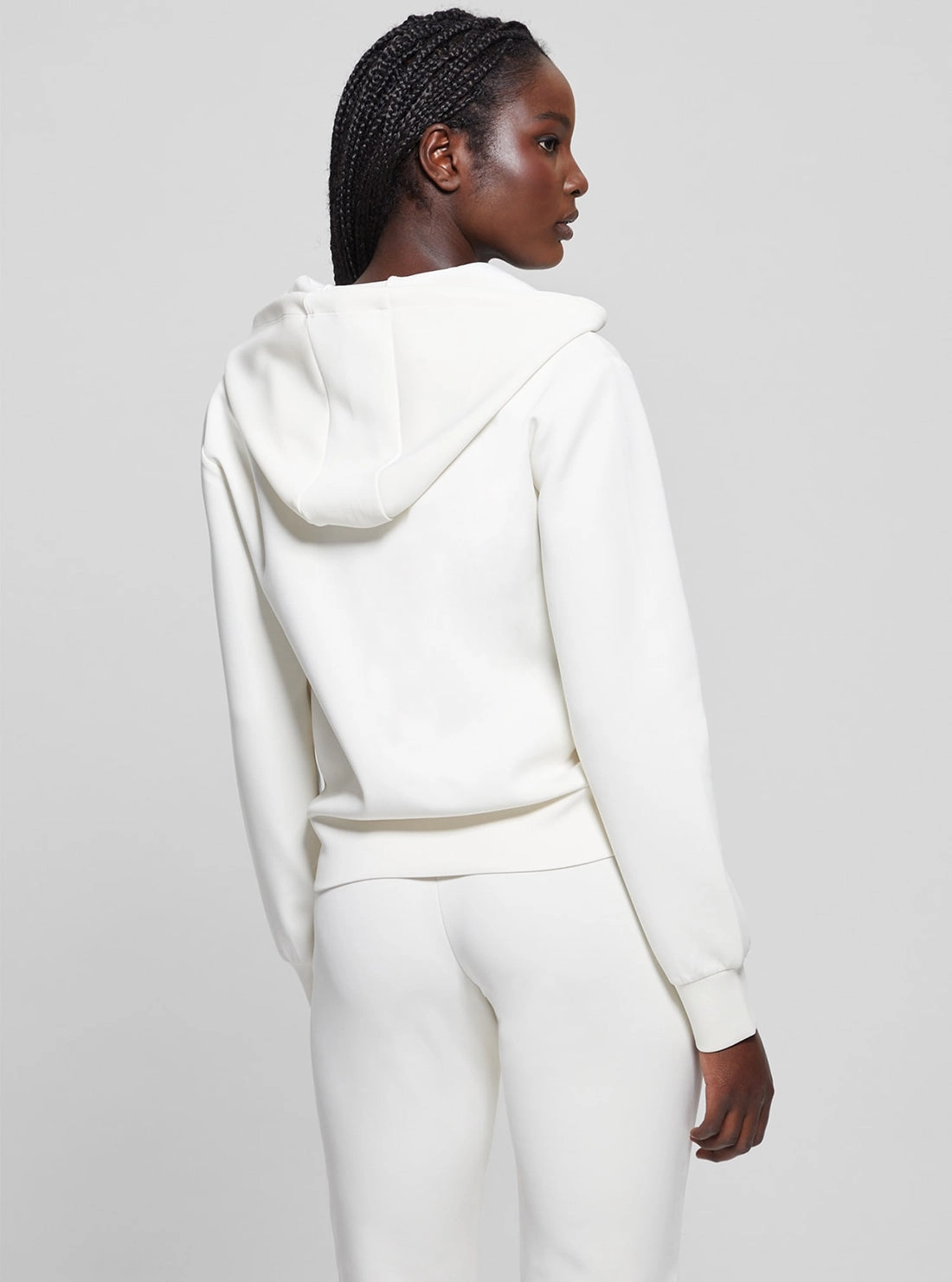 White Olympe Hoodie Jacket