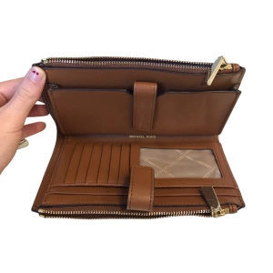 Wristlet Designer By Michael Kors In Brown, Size:Medium