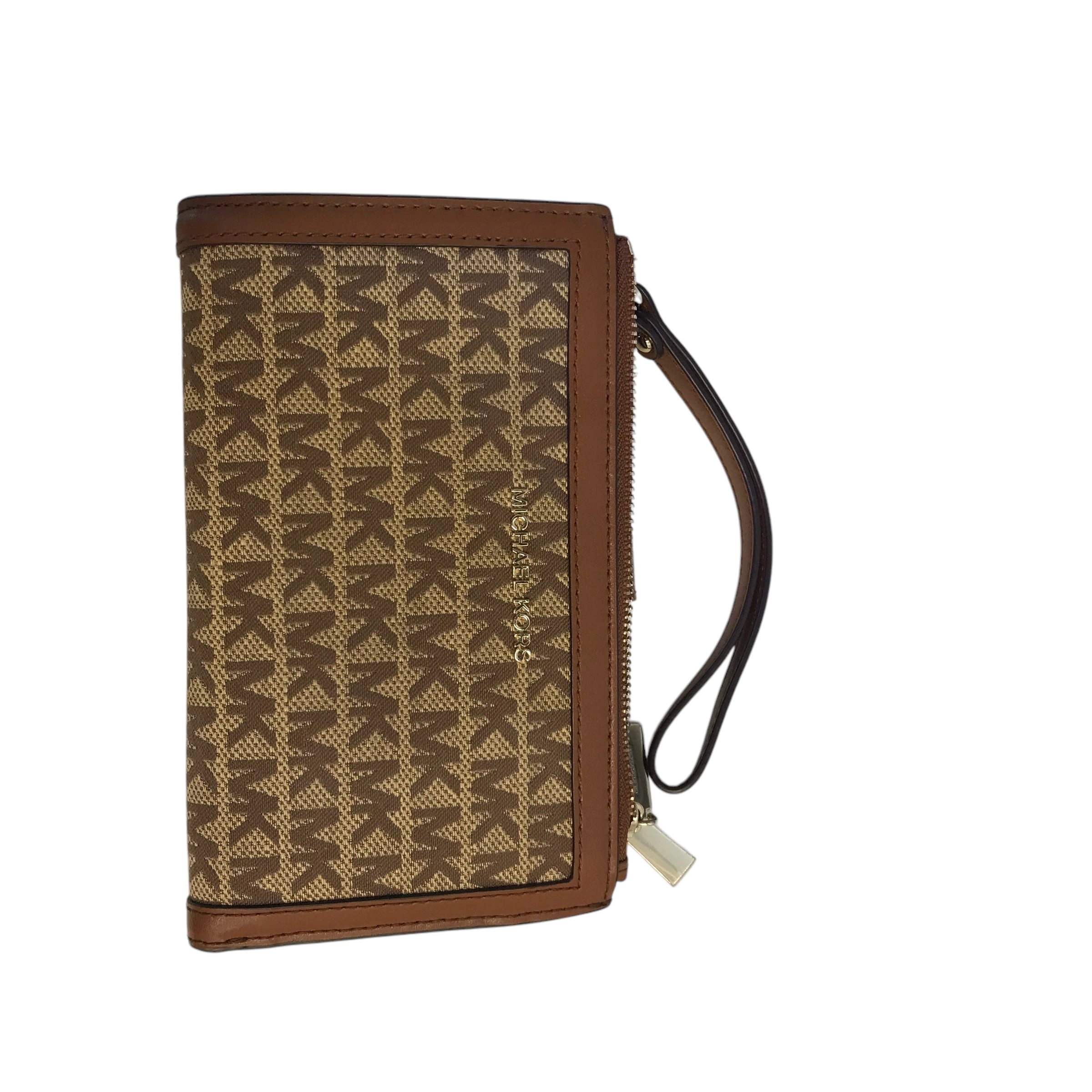 Wristlet Designer By Michael Kors In Brown, Size:Medium