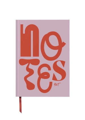 Yop & Tom Lined Notebook Hardback - Notes in Motion Red