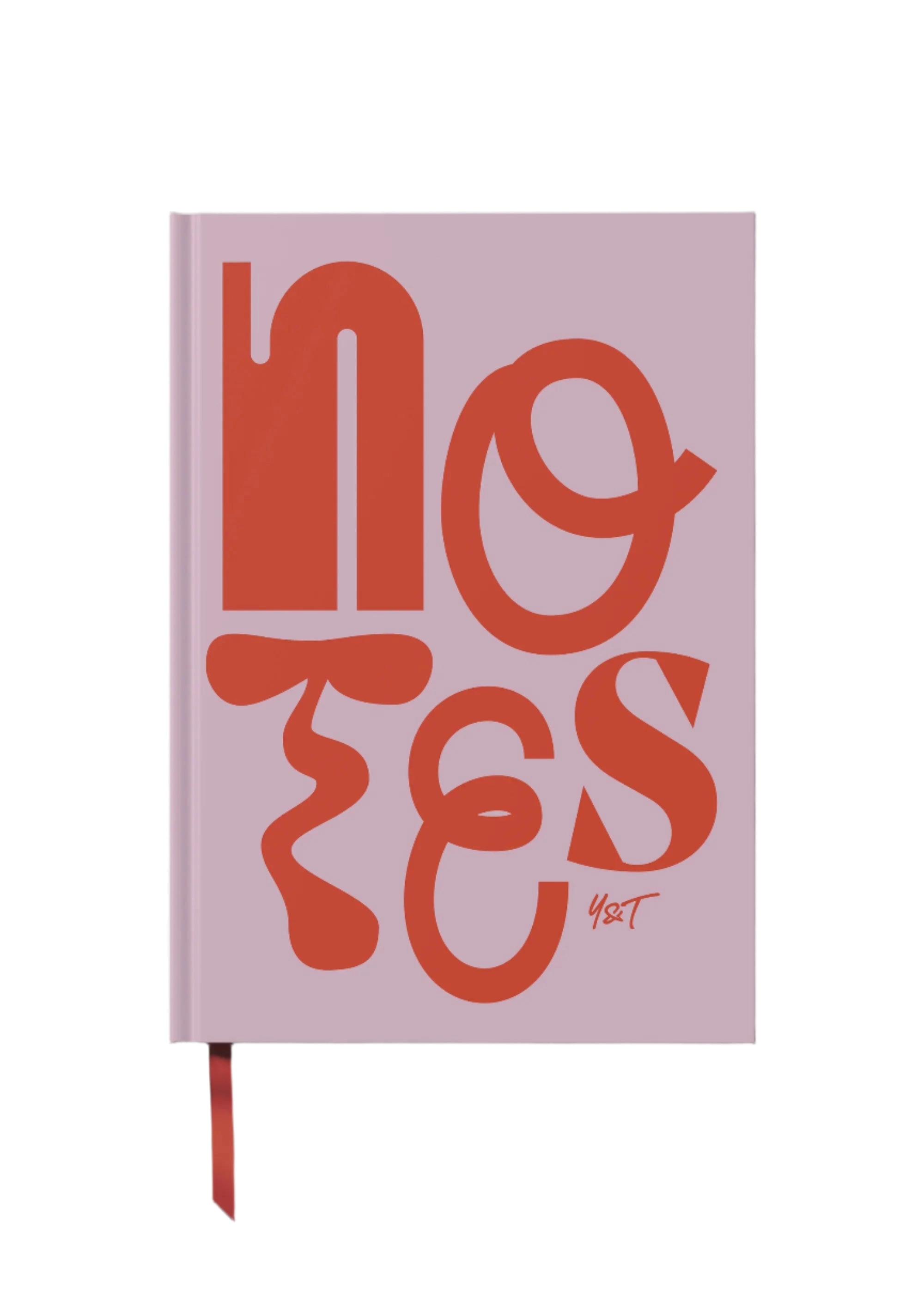 Yop & Tom Lined Notebook Hardback - Notes in Motion Red